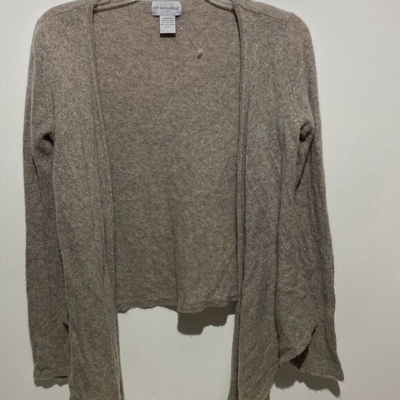 Soft Surroundings Women's Gray 100% Cashmere Open Front Cardigan Size Medium - Picture 1 of 8